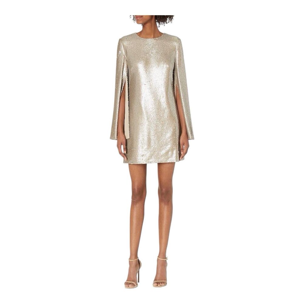 Dress the Population Gold Sequin Mini Dress